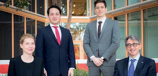 Sustainability Funding Team [L-R] Dominika Rosolowska, Tomomitsu Maruta, Alexander Krauss, Aldo Romani